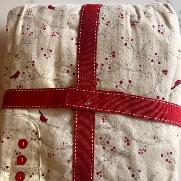 Charter Club Cream and Red Pajama Set - Picture 3 of 3